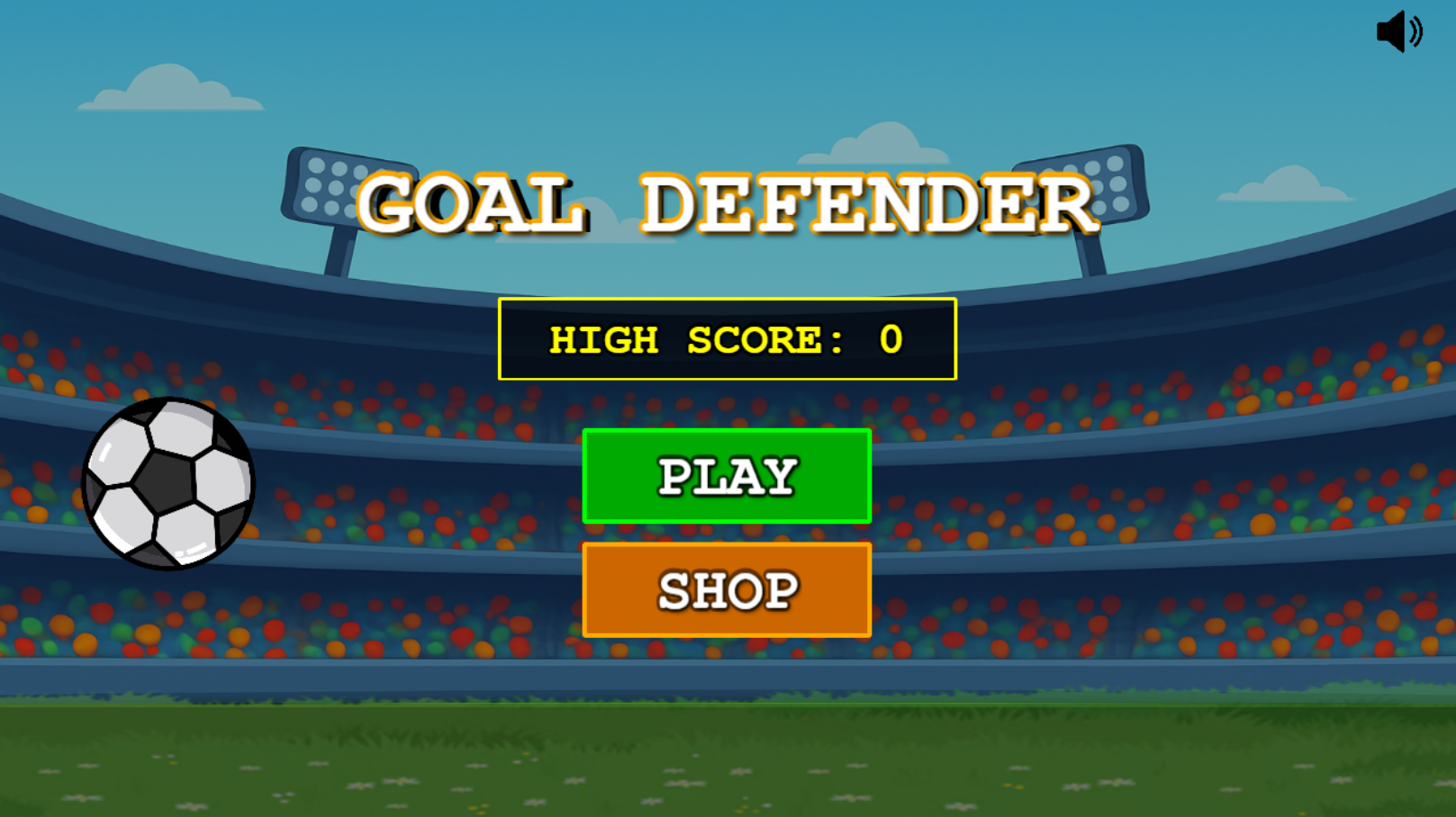 Goal Defender arcade game screenshot